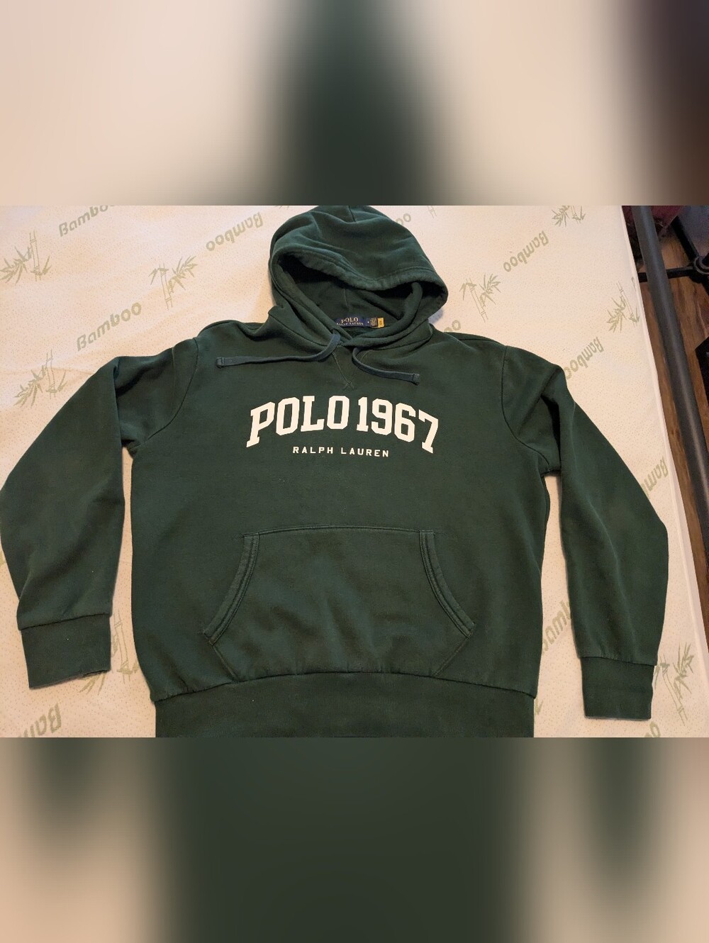 Polo Ralph Lauren Men's Polo 1967 Logo Fleece College Green Hoodie Size Large